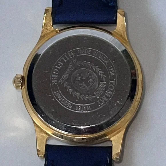 Vintage TOMMY HILFIGER Red White Blue Analog Women's Watch - Picture 5 of 5